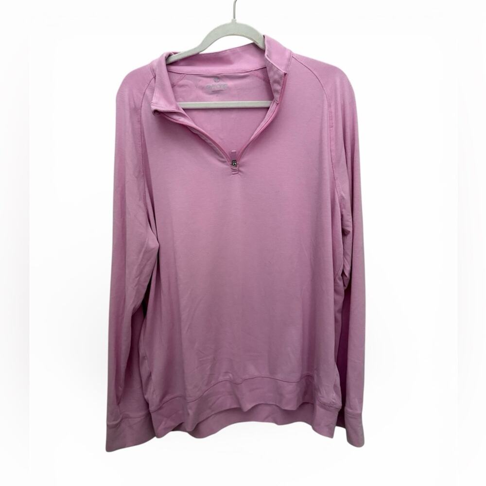 G/Fore Golf 1/4 Zip Lux Staple Midlayer Pullover Circle G Men's XL Lilac Pink